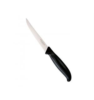 Barkniv med sort fibrox grep, 22cm Med spiss tupp 
